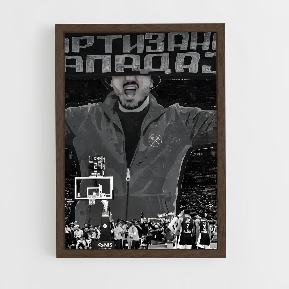 Poster Le Dunk de Belgrade – affiche Basketball (vue 5)